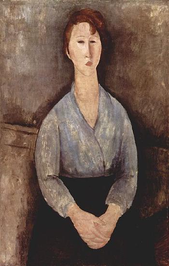 Amedeo Modigliani Sitzende Frau mit blauer Bluse Germany oil painting art